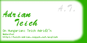 adrian teich business card